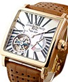 40mm GOLDEN SQUARE TOURBILLON Rose Gold with MOP Dial