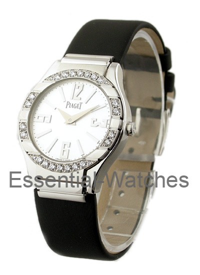 Piaget Polo in White Gold with Diamond Bezel