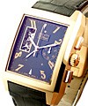 Grande Port Royal Openin Rose Gold on Black Alligator Leather Strap with Black Dial