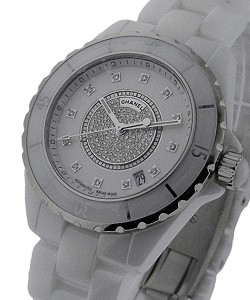 Full Size J12 with Pave Diamond Dial H1759 White Ceramic