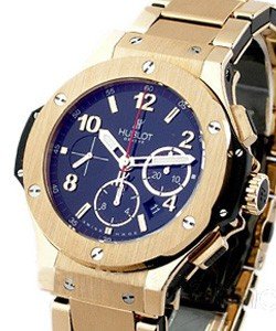 Rose Gold Big Bang 44mm with RG Bezel on Bracelet with Black Dial