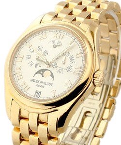 Annual Calendar with Moonphase in Rose Gold on Rose Gold Bracelet with Silver Dial