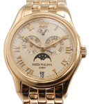Annual Calendar with Moonphase in Rose Gold on Rose Gold Bracelet with Ivory Dial