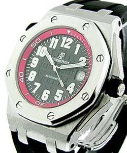 Royal Oak Offshore Red Scuba in Steel on Black Rubber Strap with Black Dial - Limited Edition of 300 pcs