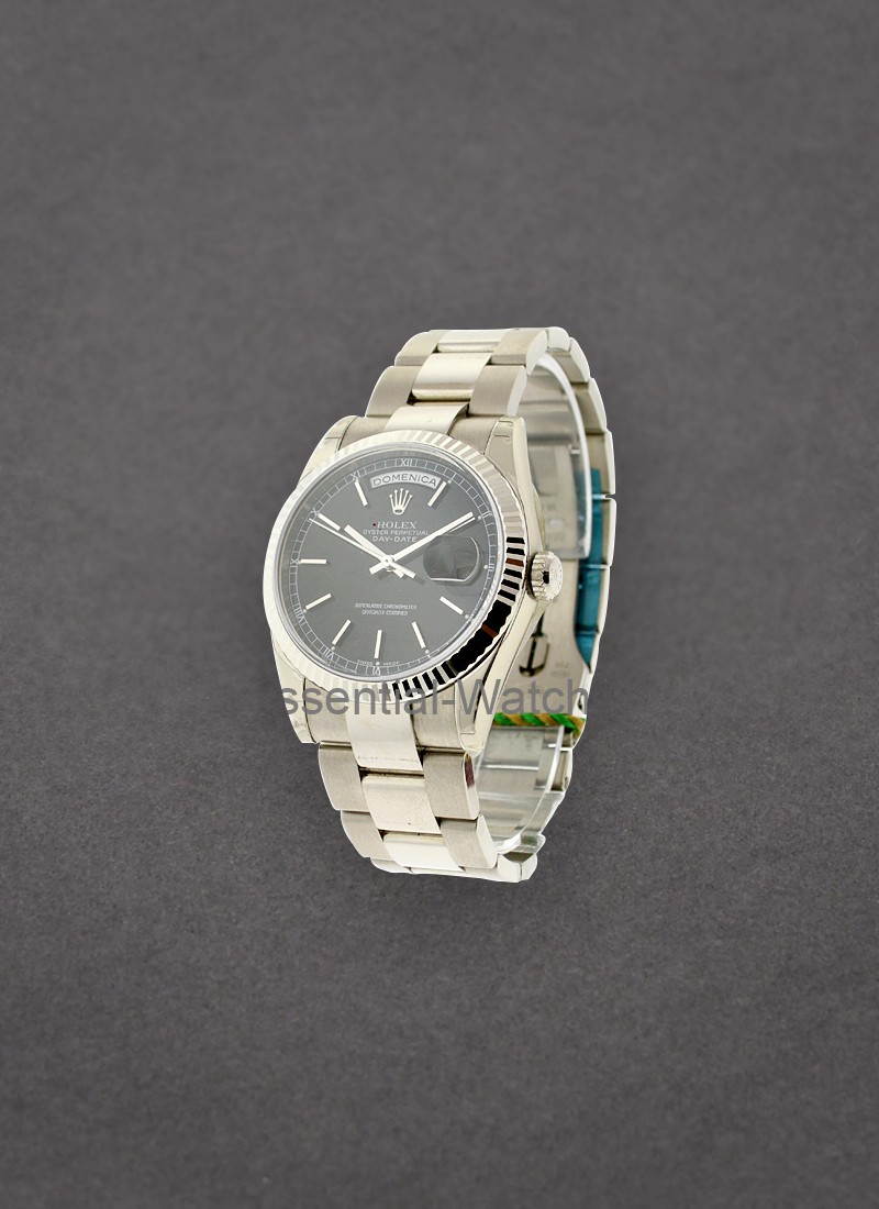 Pre-Owned Rolex President - White Gold - Fluted Bezel - 36mm