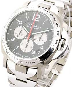 PAM 108 - Luminor AMG Mercedes Chronograph Titanium on Bracelet with Black Dial - Limited to 100pcs