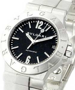 Diagono 29mm Automatic in White Gold White Gold on Bracelet with Black Dial