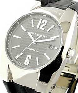 Ergon- Large Size  White Gold on Strap with Black Dial 