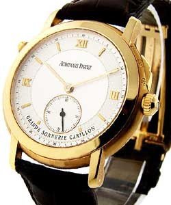 Grande Sonnerie Carillon in Rose Gold on Brown Leather Strap with Silver Dial