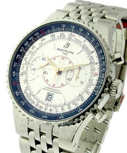 Navitimer Montbrillant Legende in Steel on Steel Bracelet with Silver Dial