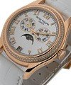 4936 Annual Calendar Ladies Diamond Bezel Rose Gold on Strap with MOP Dial 