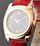 Lady's Cellini Cestello in Rose Gold on Strap with Slate Arabic Dial