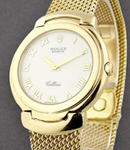 Cellini - Yellow Gold on Yellow Gold  Bracelet - White Roman Dial