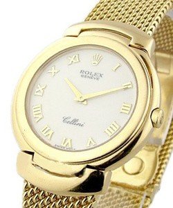Cellini - Yellow Gold on Yellow Gold  Bracelet - White Roman Dial