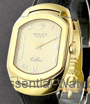 Cellini - Yellow Gold on Black Strap with champagne Dial