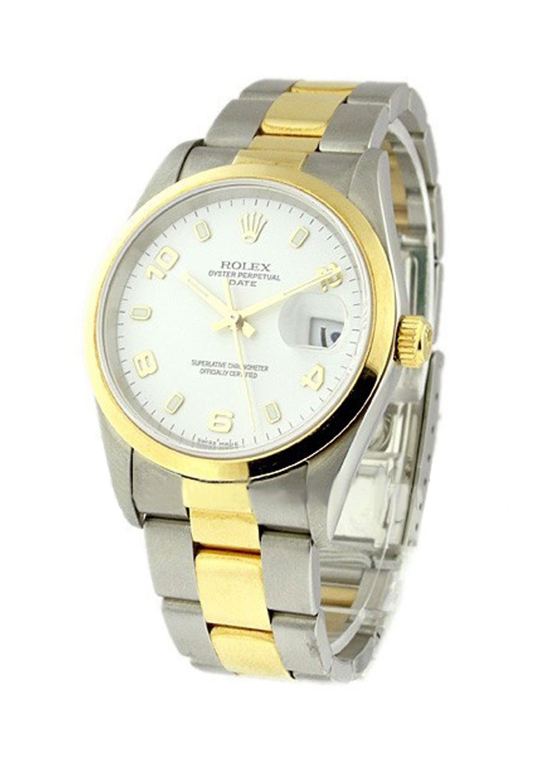 Pre-Owned Rolex Date - 34mm - Smooth Bezel