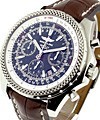 Bentley Motors T Chronograph Steel on Strap with Black Dial