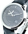 Senator Power Reserve Display Automatic in Steel Steel on Strap with Anthracite Dial 
