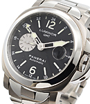 PAM 161 - Luminor GMT in Steel and Titanium  on Steel and Titanium Bracelet with Black Dial