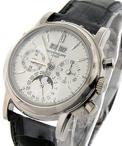 3970G Perpetual Calendar Chronograph White Gold on Strap - DISCONTINUED