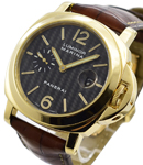 PAM 140 - Luminor Marina Automatic in Yellow Gold on Black Rubber Strap with Black Dial