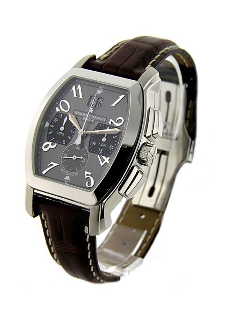 Royal Eagle Chronograph Steel on Strap with Grey Dial 49145 000A 9057