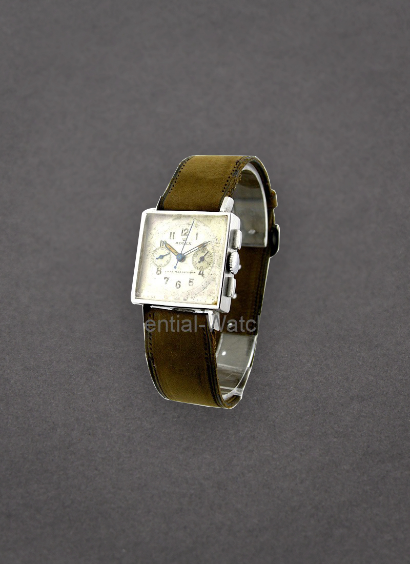 Pre-Owned Rolex Vintage Square Chronograph in Stainless Steel