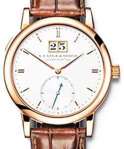 Saxonia Mens Automatic in Rose Gold Rose Gold on Strap with Silver Dial 