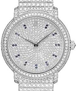  Jules Audemars with Full Pave Dial, Case and Bracelet White Gold on Diamond Bracelet - Mechanical 