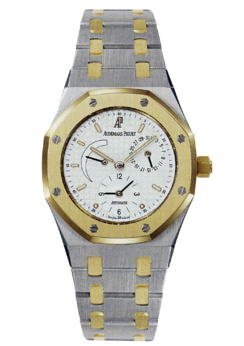 Audemars Piguet ROYAL OAK - 2 Time Zone Power Reserve 36mm Automatic in Steel and Yellow Gold Bezel