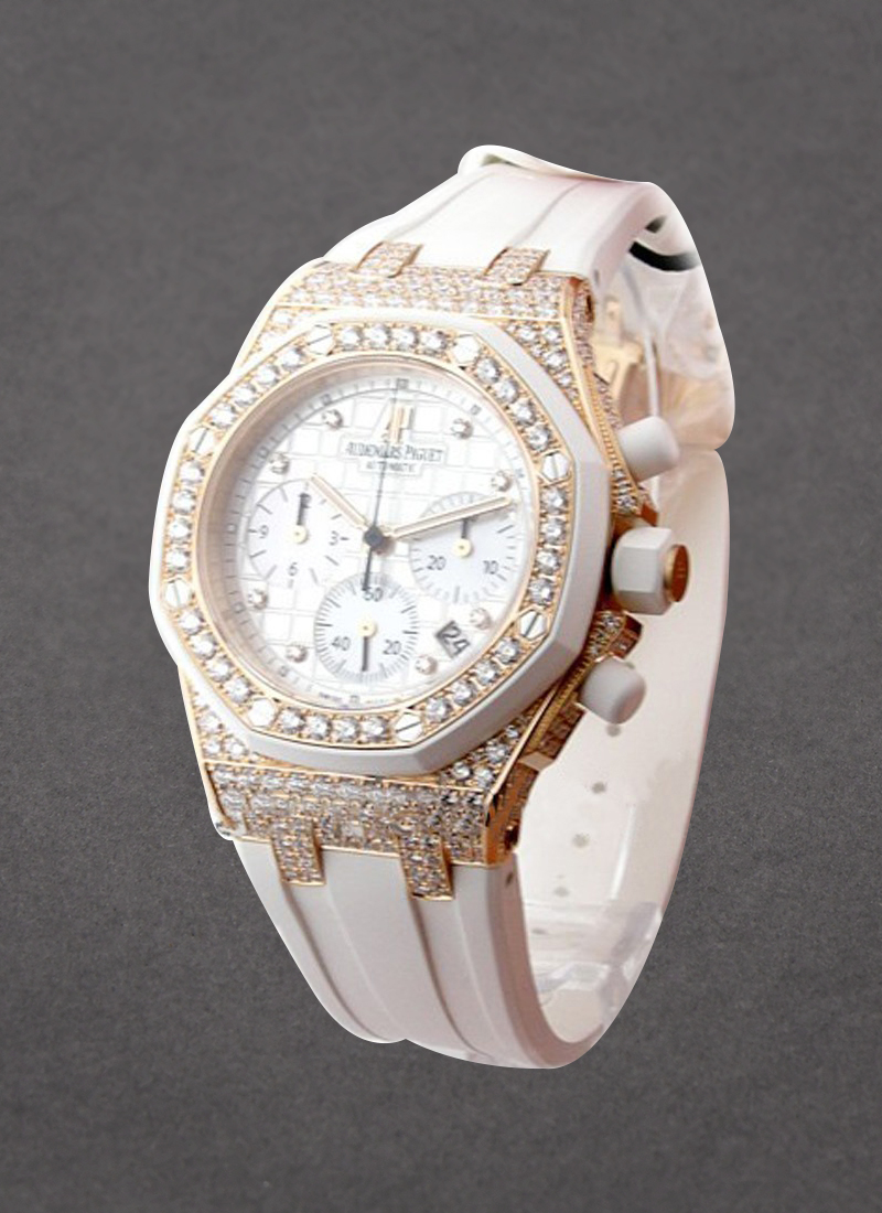 Audemars Piguet Royal Oak Lady's Offshore in Rose Gold with Diamond Bezel