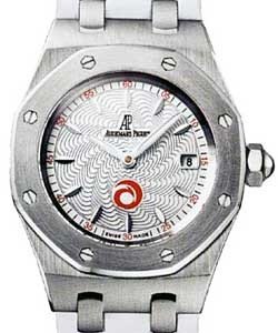 Royal Oak Movement Steel on Safety Strap with Silver Dial