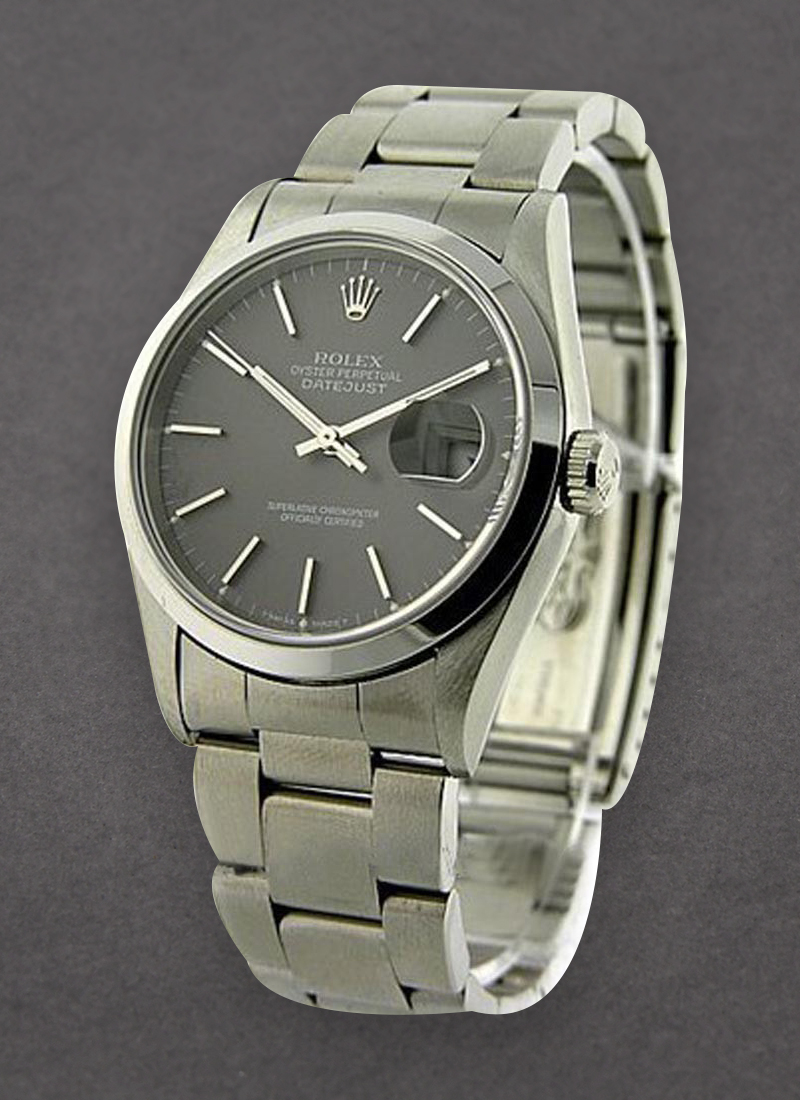 Pre-Owned Rolex Datejust 36mm in Steel with Smooth Bezel