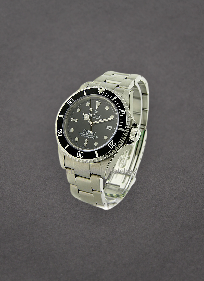 Pre-Owned Rolex Sea Dweller in Steel with Black Bezel