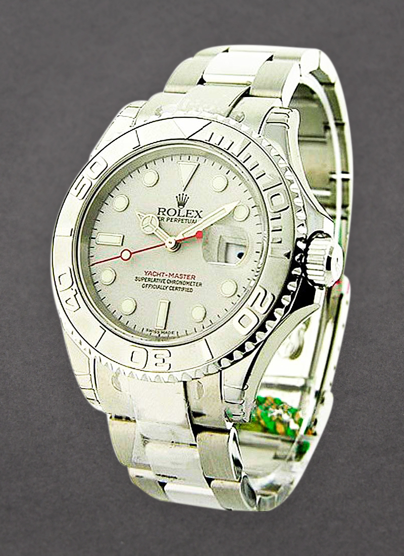 Rolex Unworn Yachtmaster 40mm in Steel with Platinum Bezel