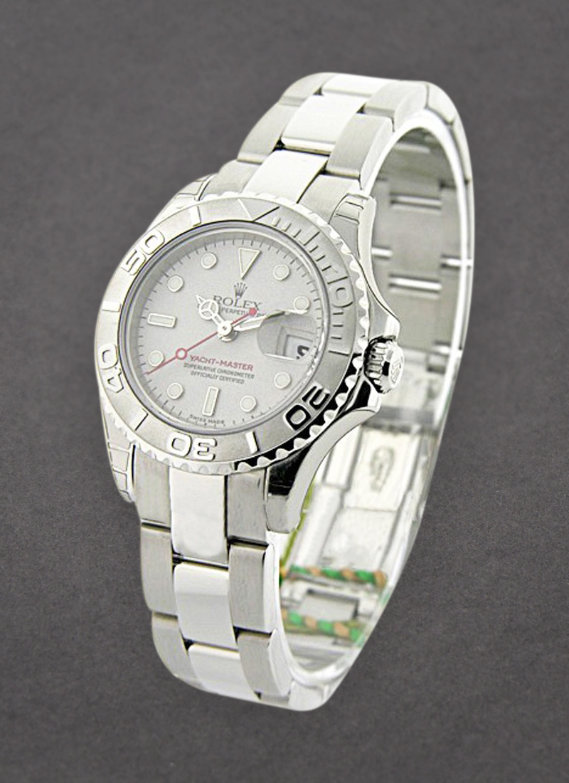 Rolex Unworn Yachtmaster 35mm in Steel with Platinum Bezel