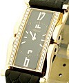 Classique Homme Yellow Gold on Strap with Diamond Bezel