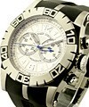 Easy Diver Chronograph White Gold on Rubber Strap