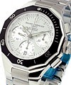 Riviera Chronograph 43mm in Steel Steel on Bracelet with White Dial