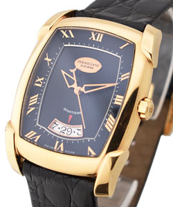 Kalpa Grande Quantieme in Rose Gold on Strap with Black Dial with Roman Numerals