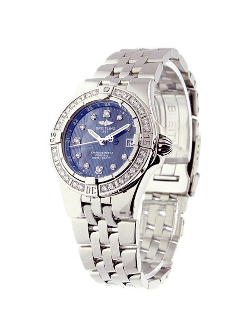 Breitling Lady's Starliner with Blue MOP Diamond Dial