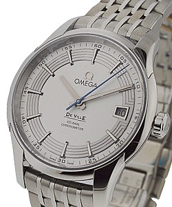 De Ville Hour Vision Steel on Bracelet with Silver Dial