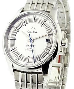 De Ville Hour Vision Steel on Bracelet with Silver Dial