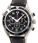 Seamaster Planet Ocean Olympic Collection in Steel on Black Rubber Strap with Black Dial