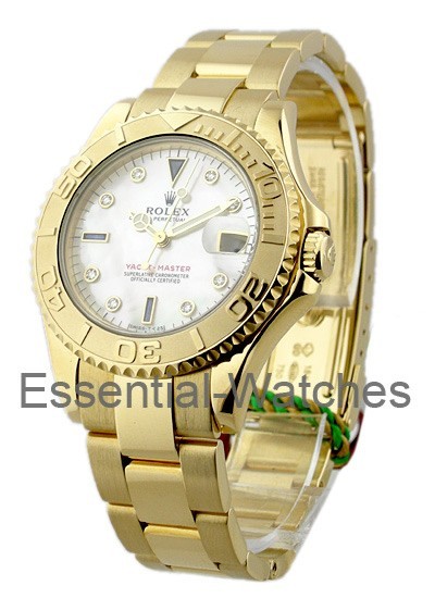 Pre-Owned Rolex Yacht-Master Mid Size in Yellow Gold