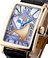  Much More American Flag and Boat Enamel Dial  Rose Gold -Mid Size on Strap