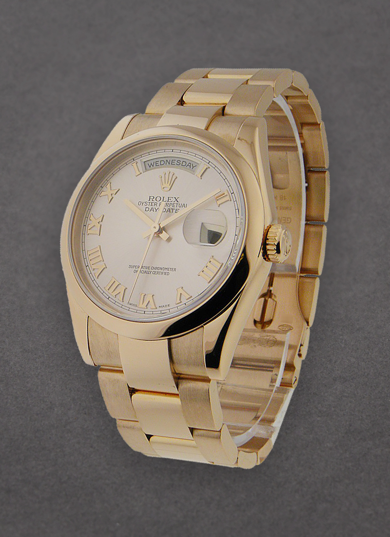 Pre-Owned Rolex Presidenti Day Date 36mm in Rose Gold with Smooth Bezel