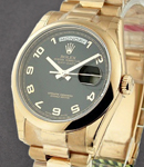 President Day-Date in Rose Gold on Rose Gold President Bracelet with Black Arabic Dial