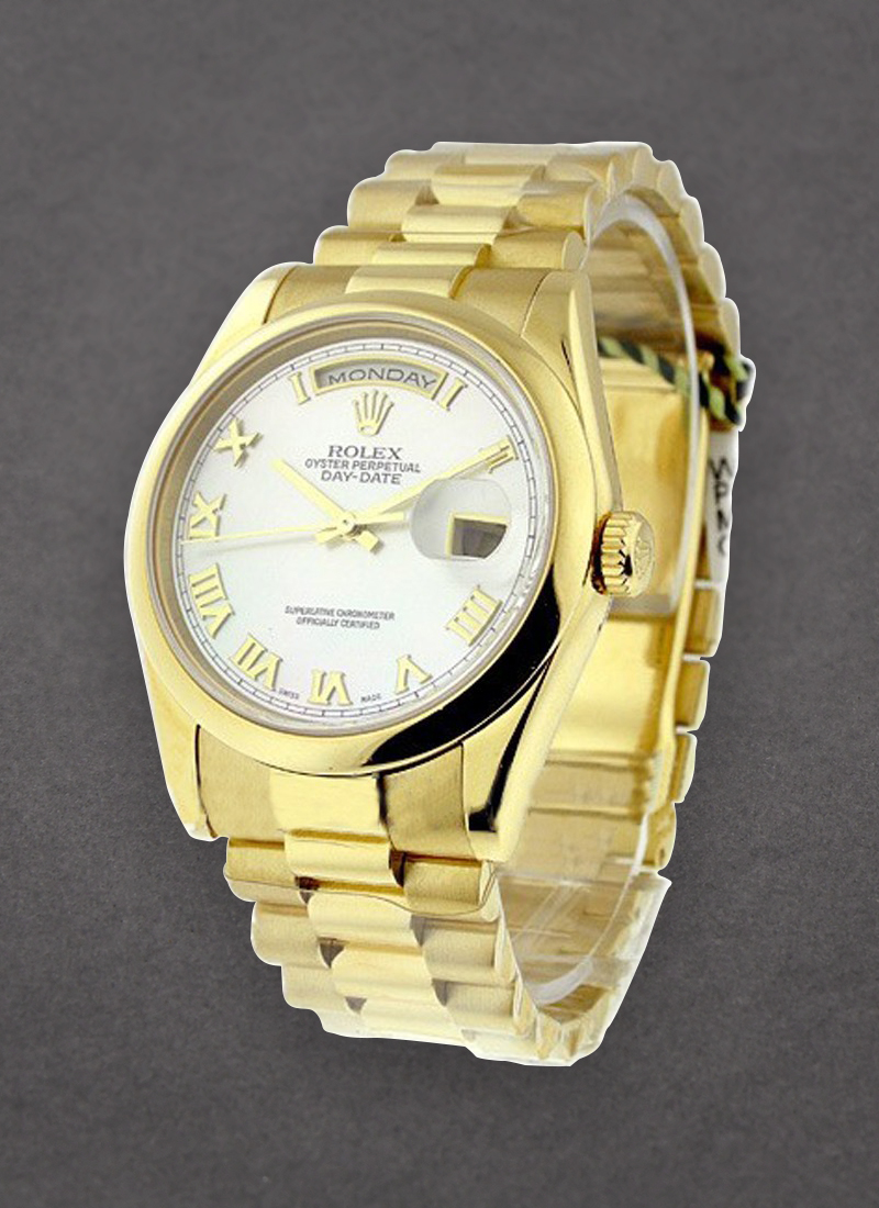 Pre-Owned Rolex President - 36mm - Yellow Gold - Domed Bezel