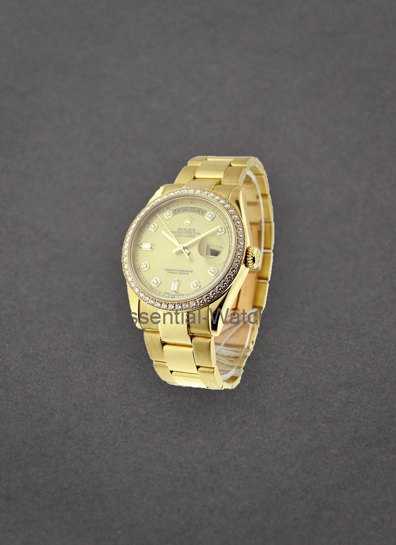 Pre-Owned Rolex Day-Date - 36mm - Yellow Gold - Factory Diamond Bezel